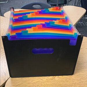 Multicolor Expanding File Organizer